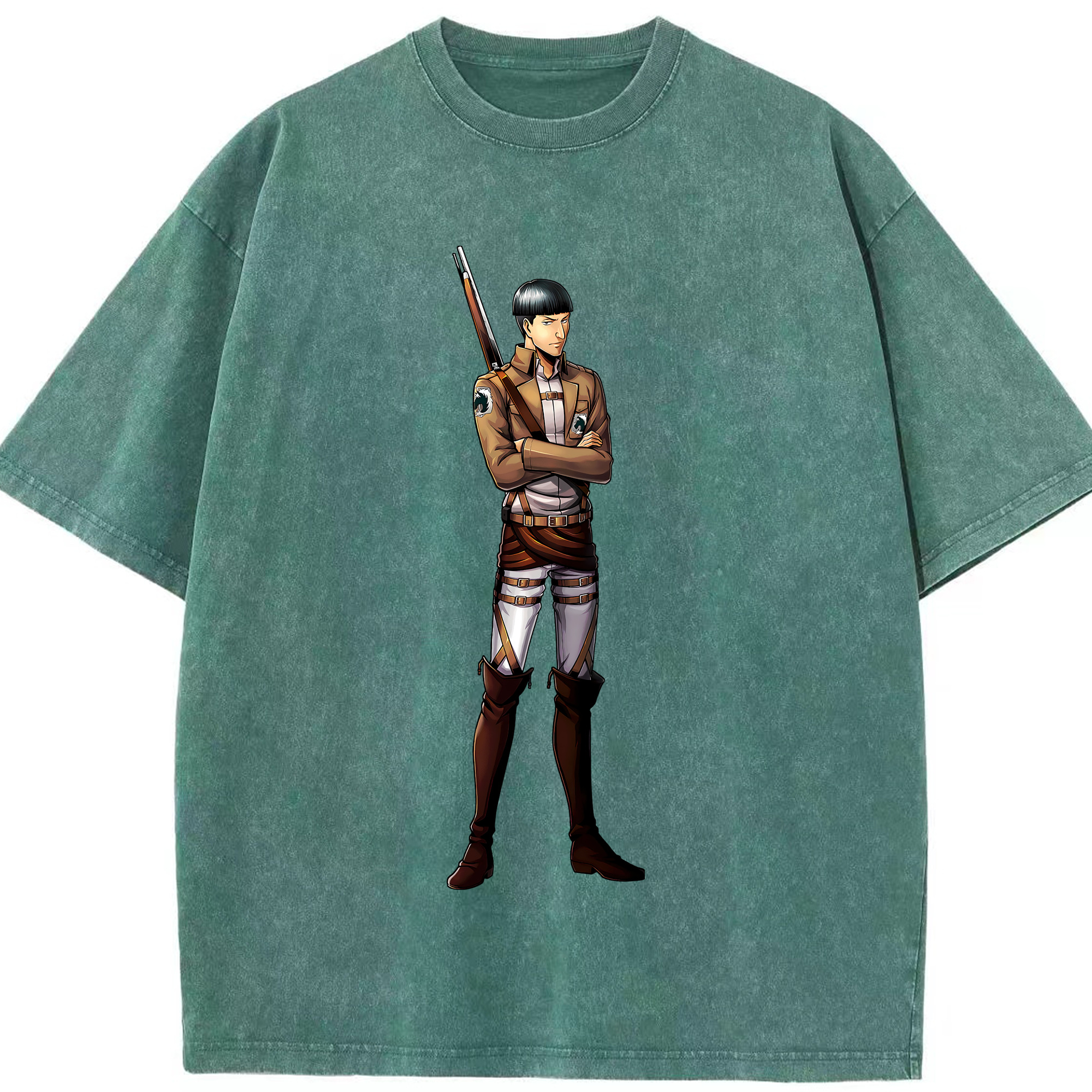 （画像用） 進撃の巨人 Attack on Titan 綿100% ヴィンテージ風 半袖Tシャツ（フロントプリント）
